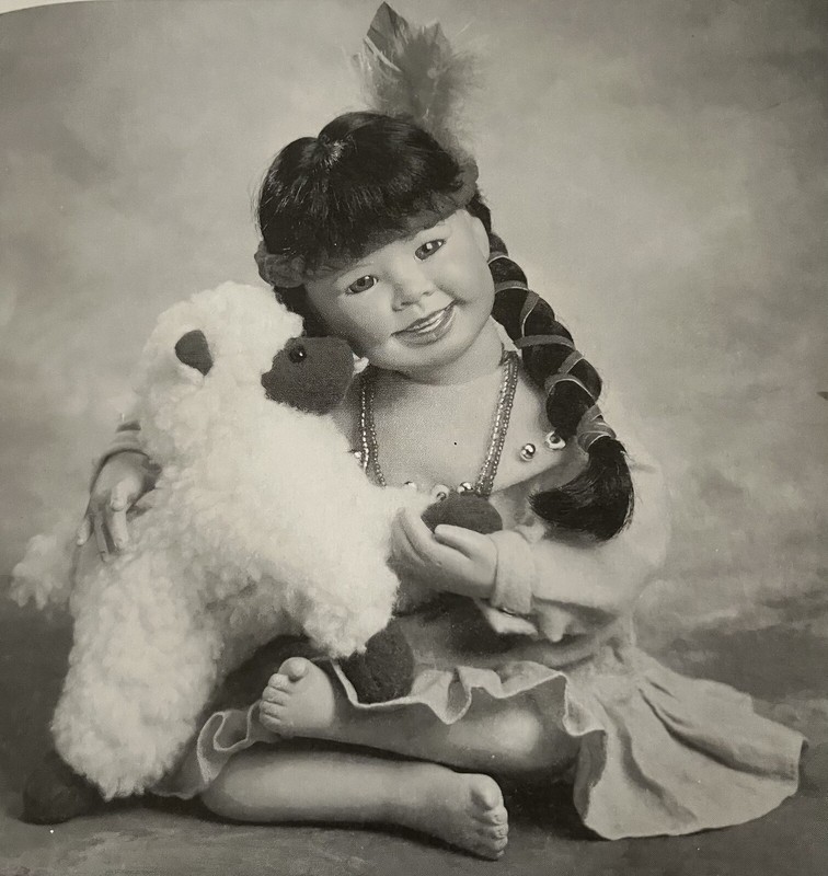 Porcelain Indian Doll “Little Flower”