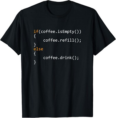 Funny Programmer Coffee Gift For Coders Tee Gift Unisex T-Shirt