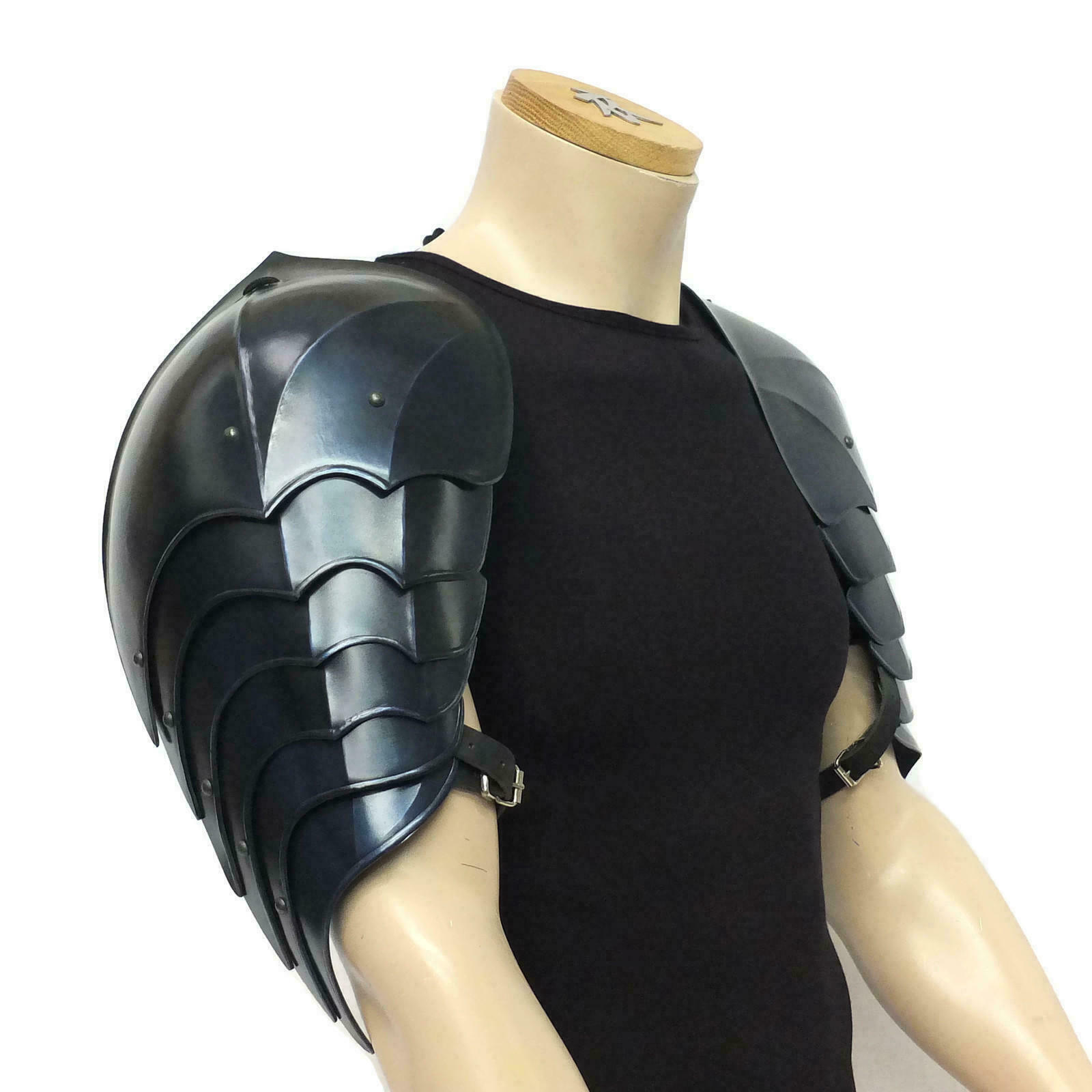Antique LARP Shoulders Armor Wavers Warrior Costume Christmas Handmade Designer