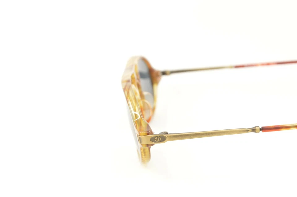 New Authentic Alain Delon 3143 1 80s Vintage Brown Plastic Sunglasses Sunwear - Image 3 of 4