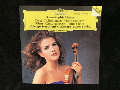 ANNE-SOPHIE MUTTER violin - BERG Concerto & RIHM Time Chant, Levine DG CD 1992.