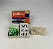 VTG 1940's Parker Brothers Touring Card Game Automobile Instructions Complete