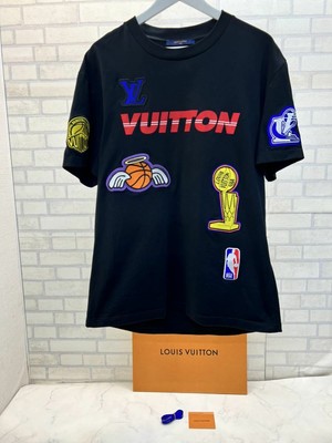 LOUIS VUITTON NBA collaboration back print T-shirt black L unisex fashion |  eBay