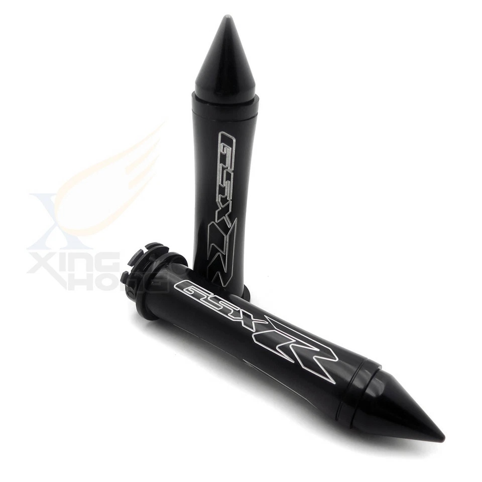 Empuñaduras de manillar negras de 7/8" para Suzuki GSXR600 GSXR750 GSXR1000 GSXR1300 Foto 4 de 4