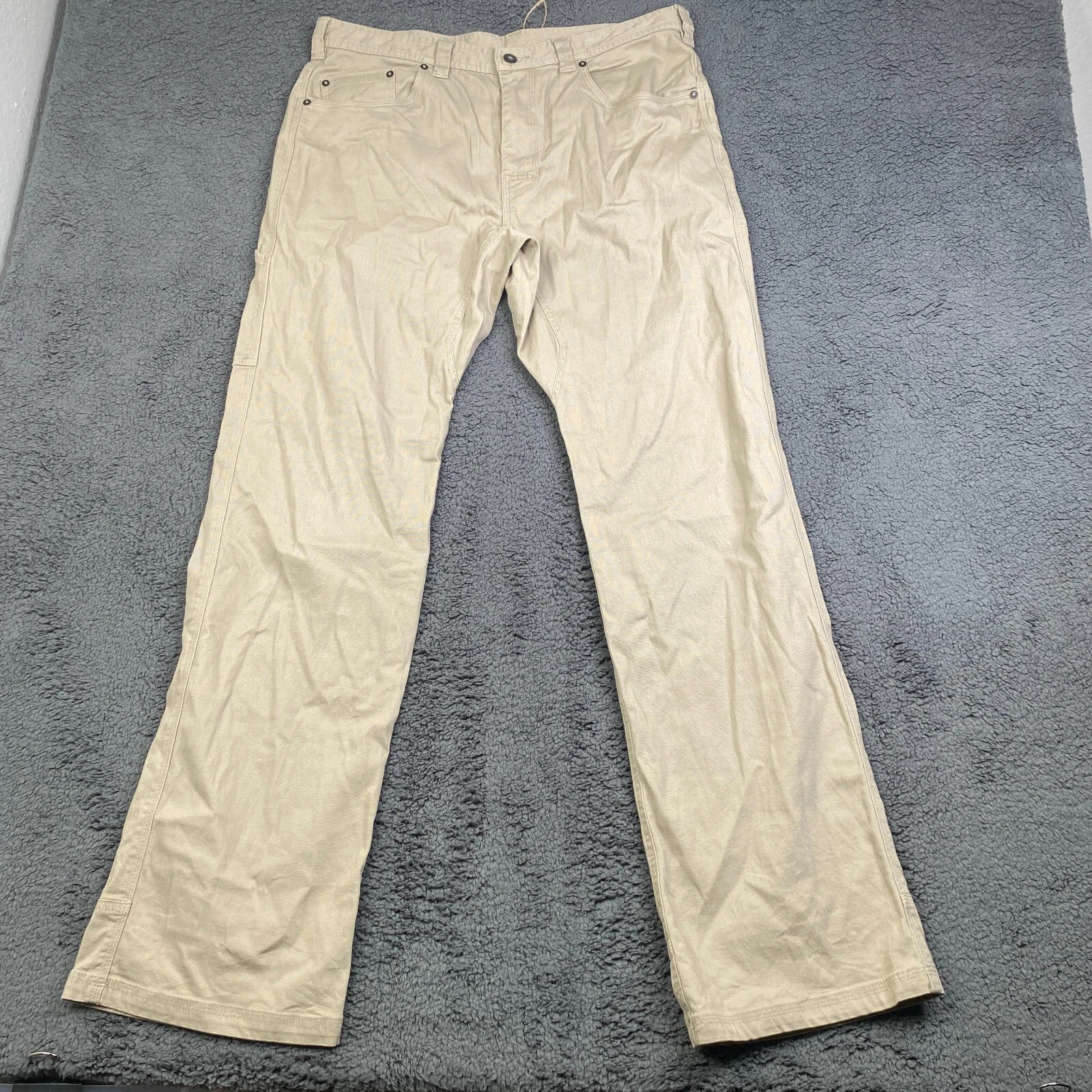 prana gusseted crotch cotton canvas stretch work pants
