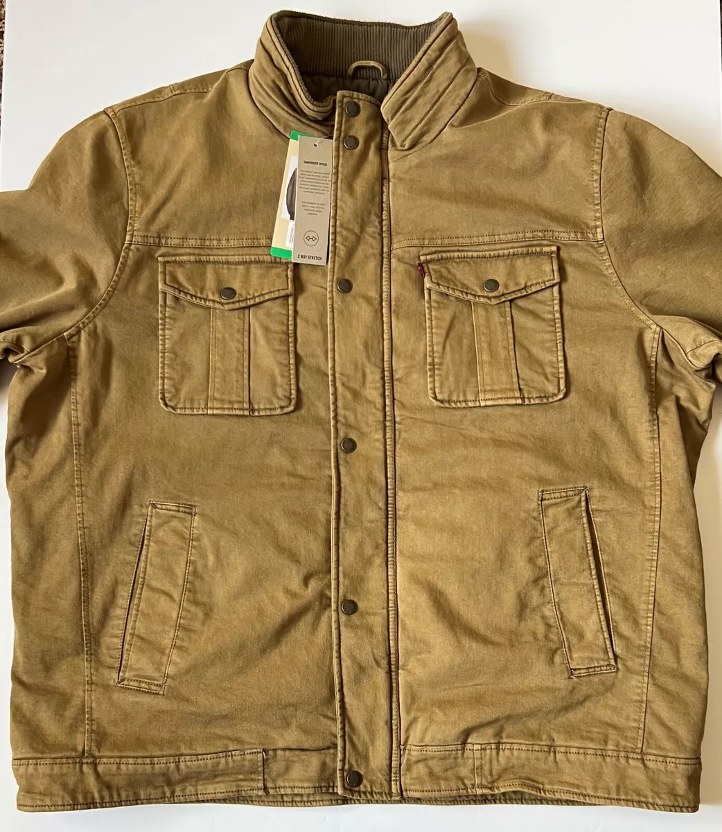 NEW LEVIS - Men's Garent Dyed Quilt Lined Canvas Trucker