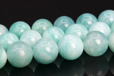 9MM Genuine Natural Blue Green Cloudy Amazonite Beads Grade AA Round Loose Beads