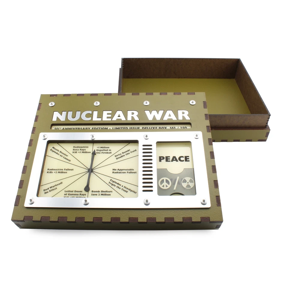 Nuclear War Card Game Deluxe Box, Empty, Wooden, Limited Edition - Image 3 of 3
