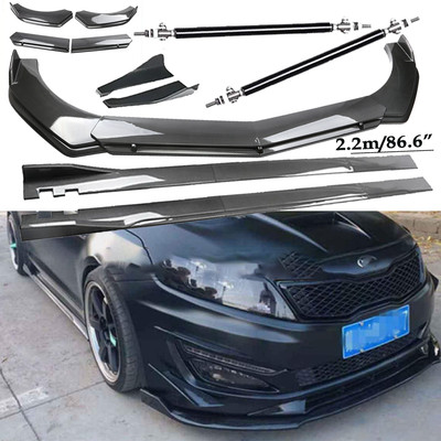 Carbon Fiber Front Bumper Lip Spoiler Side Skirt Body Kits For Kia Optima 10-20