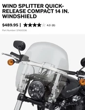 Detachable Harley Davidson Winshield Windshield
