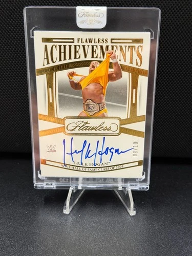 2024 Panini Flawless WWE Flawless Achievements GOLD AUTO /10 Hulk Hogan