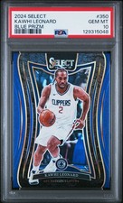 2024 PANINI SELECT BLUE PRIZM #350 KAWHI LEONARD PSA 10