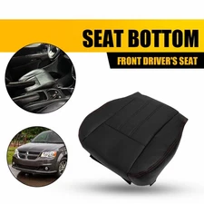 For Dodge Grand Caravan 2008-18 2019 2020 Driver Bottom Leather Seat Cover Red J