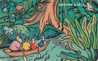 Bremer Karte (BSAG) (125): Bremer Stadtmusikanten im Dschungel