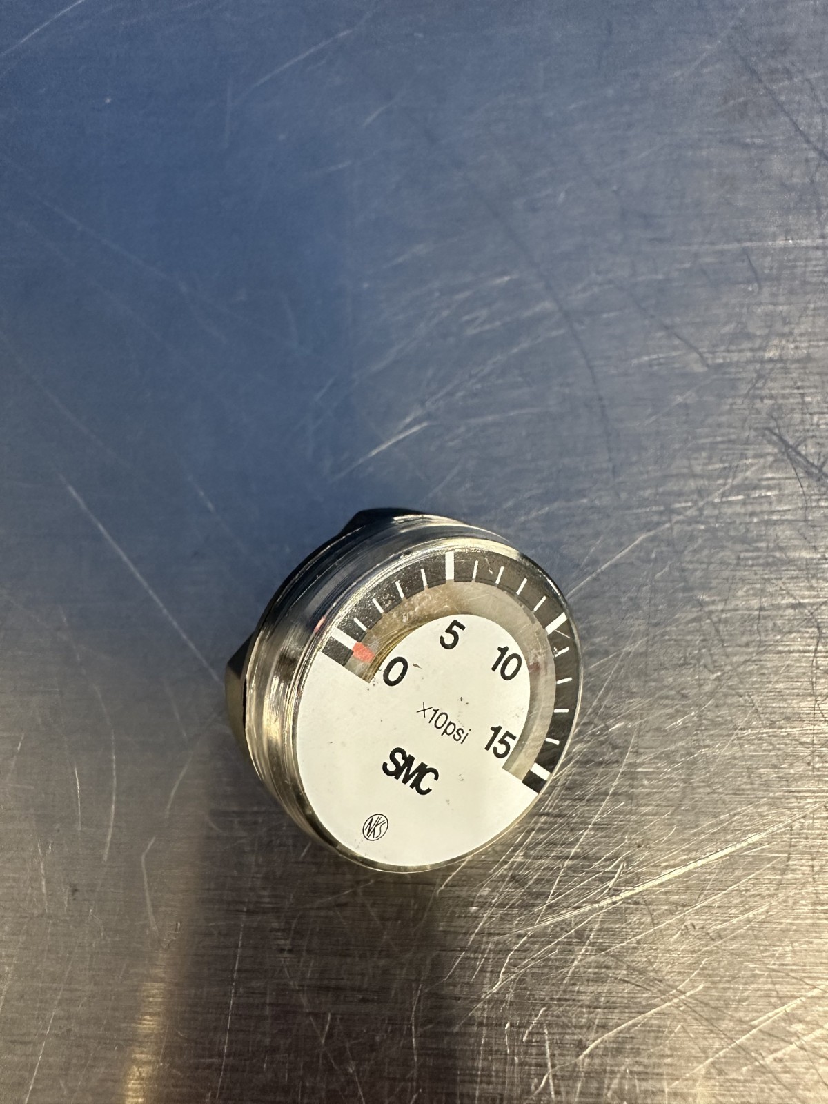SMC NKS Industrial Pressure Gauge 0–15 x100 PSI Pneumatic Air Regulator Gauge