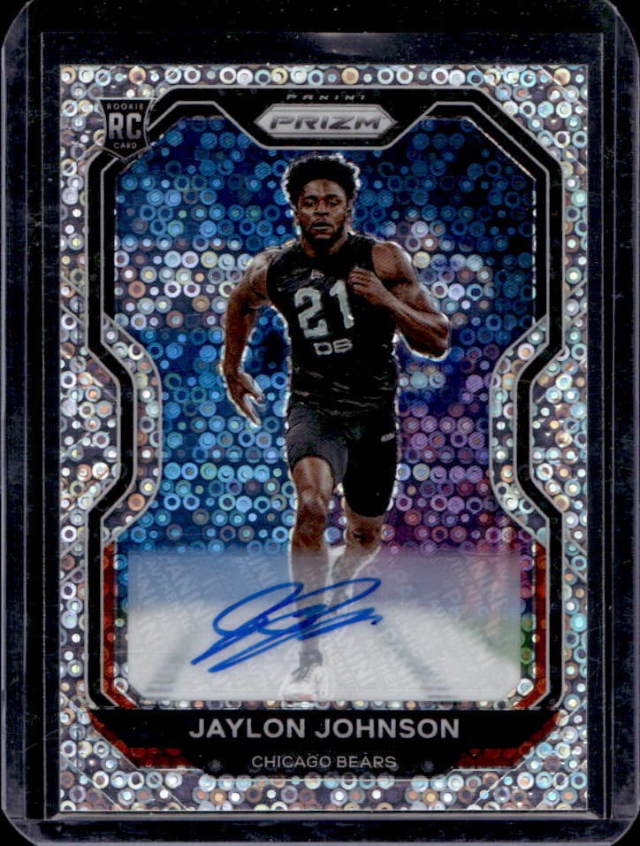 2020 Prizm Jaylon Johnson Rookie Auto RC No Huddle Rookie #306 Bears