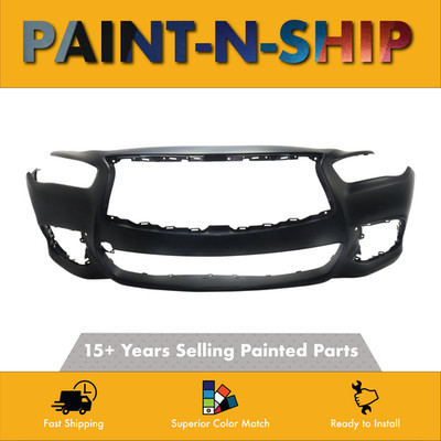 For 2016-2017 INFINITI QX60 Front Bumper Cover w/o Sensor Painted to Match