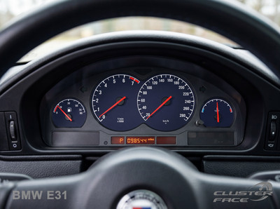 BMW E31 Alpina Style Cluster Face Upgrade Kit (erhältlich in km oder MPH)