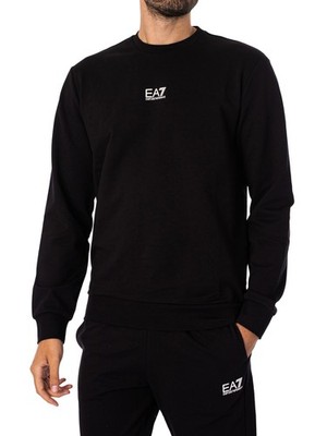 EA7 Men's Centre Logo Sweatshirt, Black