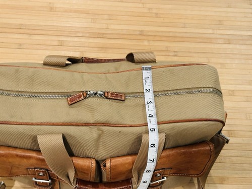 Hartmann Ziptop Canvas und Leder Aktentasche Hudson Collection hellbraun und braun - Bild 4 von 19
