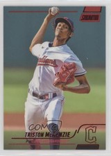 2022 Topps Stadium Club Red Foil Triston McKenzie #193 e9p