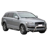 Edelstahl Seitenschweller Schwellerrohre FüR Audi Q7 2006-2015 Edelstahl Schwarz
