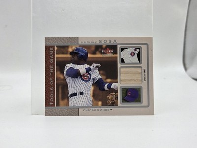 2003 Fleer Genuine Tools of the Game Relic SAMMY SOSA GU Bat Cubs