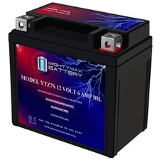 Mighty Max YTZ7S 12V 6AH Battery for Honda 450 TRX450ER, TRX450R 2006-2013