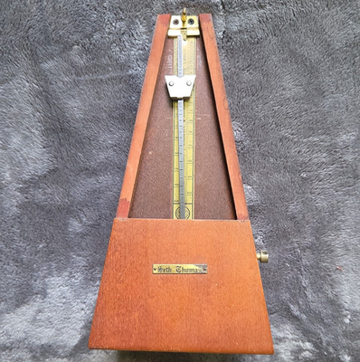 Seth Thomas Mechanical Analog Metronome Wood Brown Model 2509 for Piano