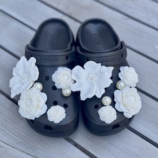 Crocs jibbitz - Elegant White Flower Pearl Set Of 12