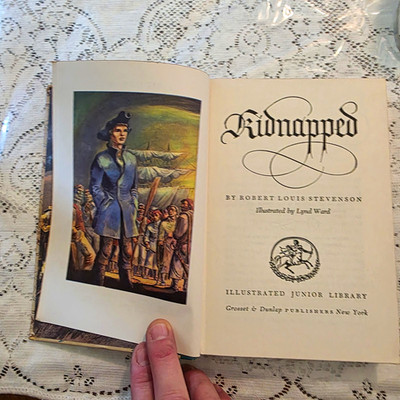 Kidnapped Robert Louis Stevenson Illustrated Junior Library HC G&D