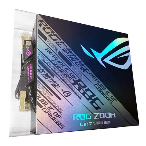 ASUS ROG CAT7 Cable (1.5m) - RJ45 Ethernet Cable, Up to 600 MHz ...