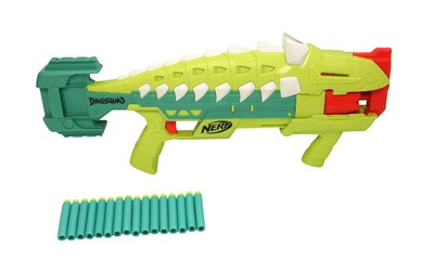 Hasbro Nerf DinoSquad Armorstrike Dart-Blaster, 16 Nerf Elite Darts