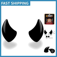 Elevate Your Helmet Style: Magnetic Devil Horns for Bikes, Ski & More - One Size