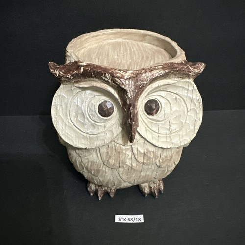 Pier 1 โ Owl Hand Carved Wooden Candle Holder, Sculpture Folk Art, 6โ Tall - Picture 19 of 19