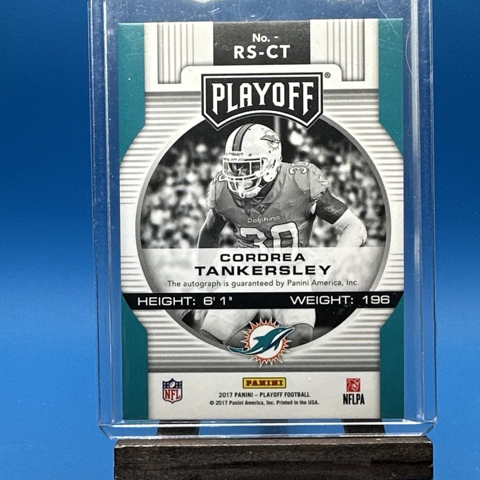 2017 Panini Playoff Rookie Signatures Hail Mary Cordrea Tankersley Auto RC - Image 2 of 4