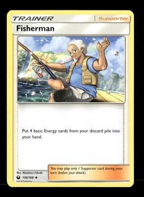 Fisherman 130/168 SM - Celestial Storm LP Pokémon TCG
