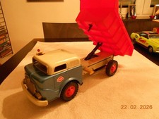 Gama, Construction Site Tipper 298 approx. 30 cm Long, 1960s OLD + RARE