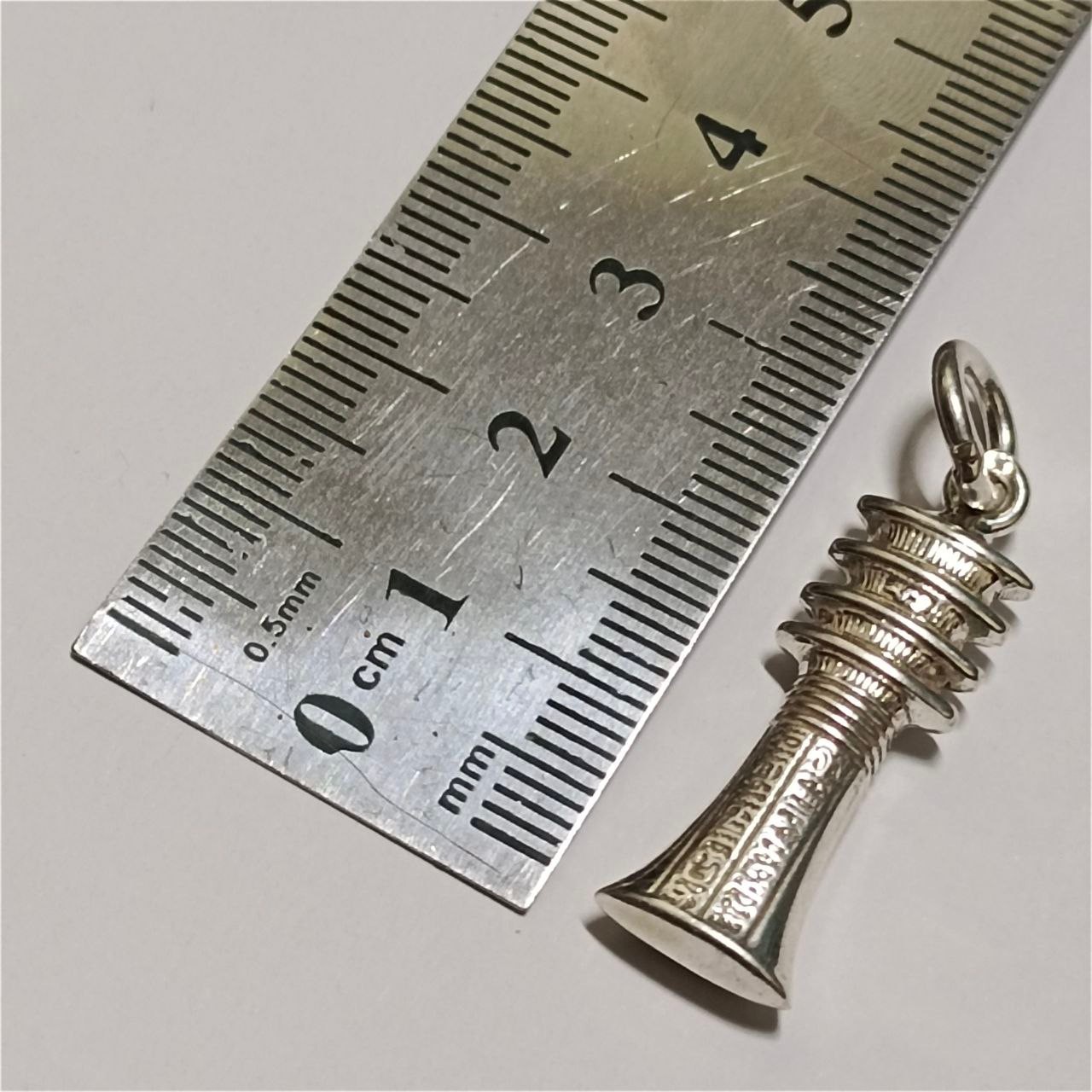 Sterling 925 Silver Egyptian Djed Pillar Pendant Ancient Handmade Jewelry