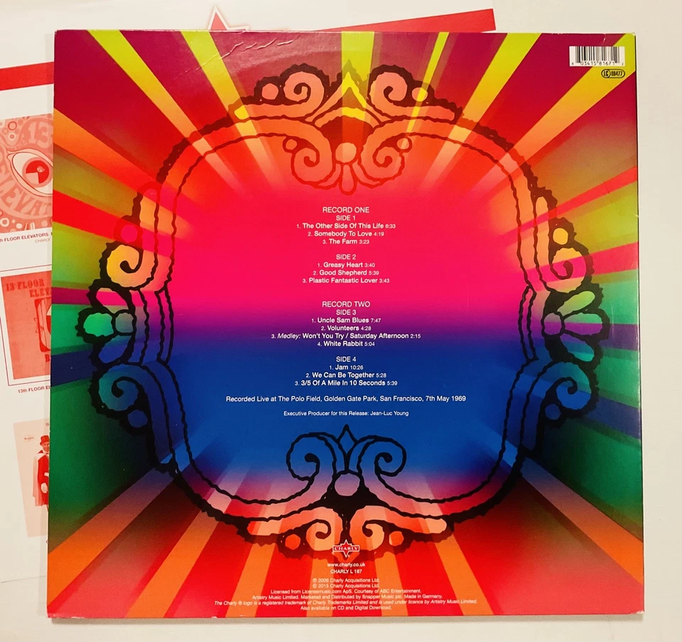 2015 Jefferson Airplane At Golden Gate Park 2X Vinyl LP, Gatefold, Re, Rem UK EX - Image 2 of 4