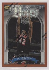 1996-97 Topps Finest Common Bronze Refractor PJ Brown #179 12fj