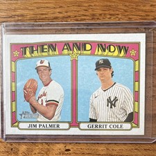 Topps 2021 Heritage Then & Now Insert Jim Palmer Gerrit Cole #TN-11