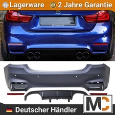 Evo Sto�f�nger hinten + PDC 4-Rohr Diffusor passt f�r BMW 4er F32 F33 au�er M4