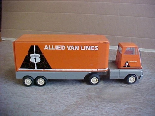 Vintage Allied Van Lines 1098 Mini Tonka Tin Toy Semi