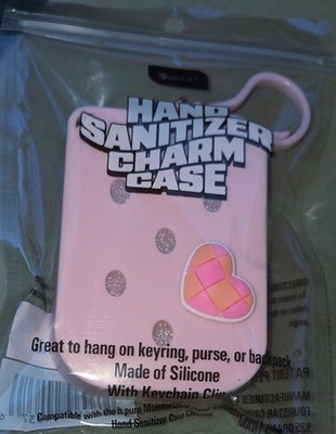 b.pure Hand Sanitizer Charm Case Pink with Heart Charm Bpure B Pure