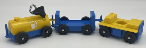 Fisher Price Little People Vintage Airport FUEL, LUGGAGE, & Train Cars
