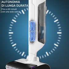 Aspirapolvere Senza Fili Zyle ZYWETCLEANBW – Lavabile, 150W, 680ml, Nero/Bianco - Foto 2