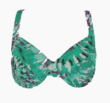 Triumph 4 Your Style 14CTOW Non Padded Underwired Bikini Top Green Combi 36DD