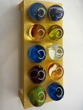 10 Imperfect Glass Marbles lot 8882 See Photos Description