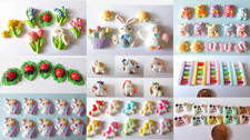 Hase K&uuml;ken Blume B&auml;r Teddy Einhorn Leiter Konsole Marienk&auml;fer Cabochon Miniatur